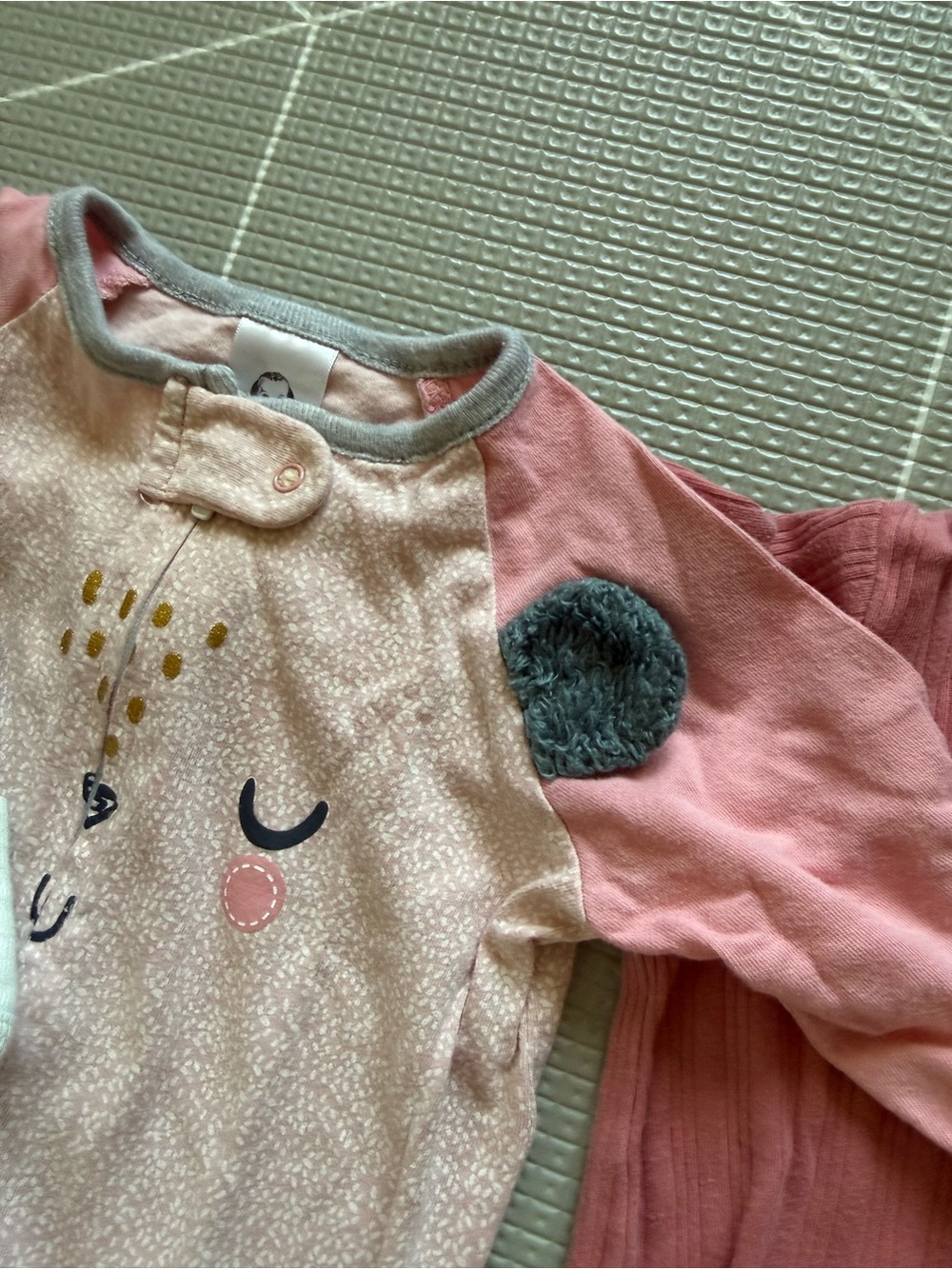 Wonder nation|Baby girl bundle of long sleeve footies-Pack of 3,long sleeve••• - Picture 5 of 10